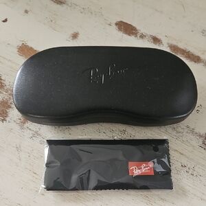 Ray-Ban Black Eyewear Case with Cloth
